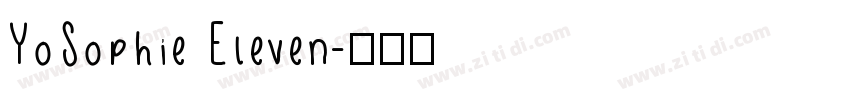 YoSophie Eleven字体转换